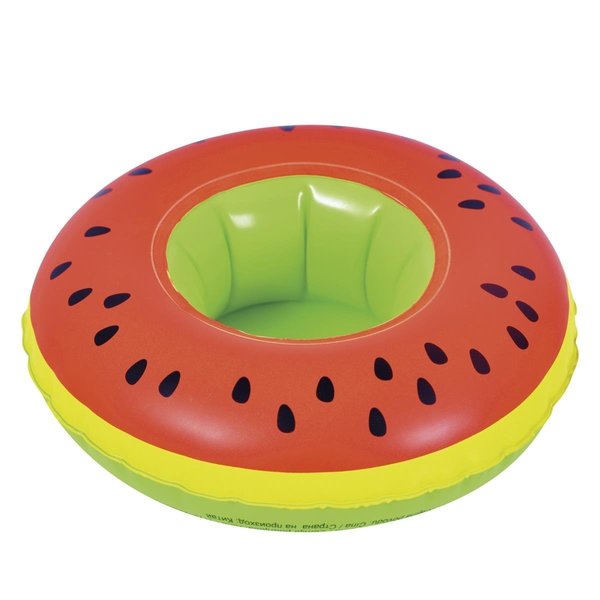 Pool Central 9 in. Inflatable Watermelon Slice Swimming Pool Beverage Drink Holder 34808597